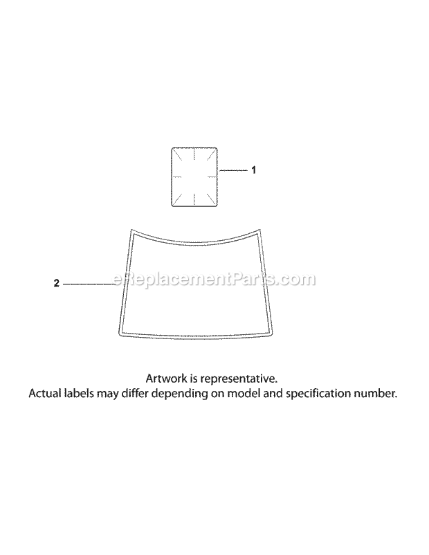 Kohler Sv591-3212 Decals & Accessories Diagram and Parts List for LTX1040 (13AX90AS056, 13WX90AS009, 13WX90AS010, 13WX90) (2014) Cub Cadet Lawn Tractor